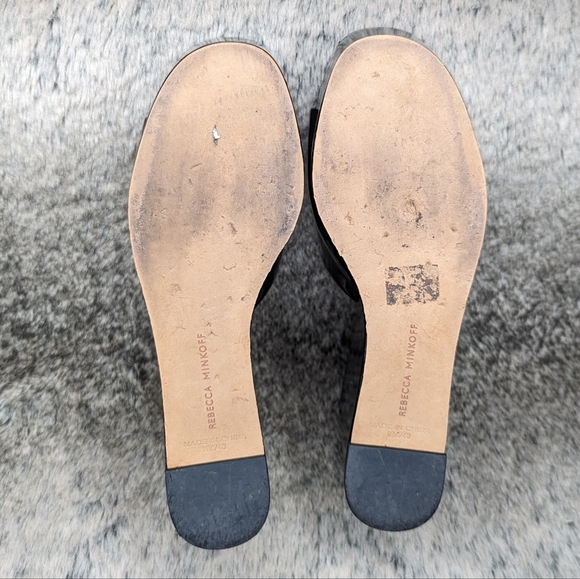 Rebecca Minkoff Jeanee Platform Wedge Sandal Black Women's 9 - Picture 10 of 11